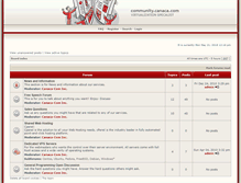 Tablet Screenshot of community.canaca.com